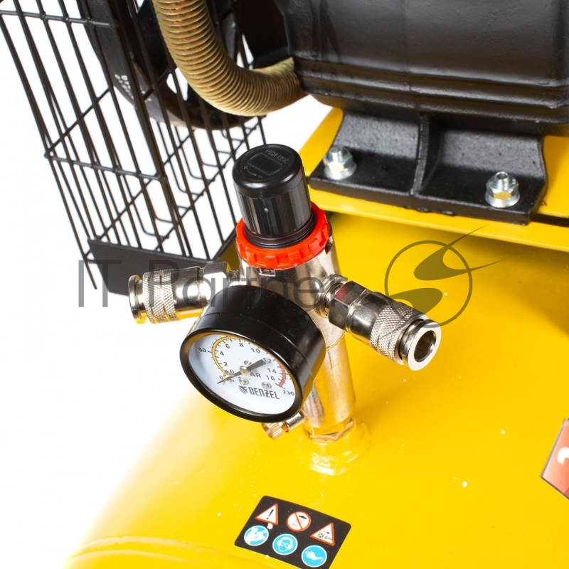 Компрессор воздушный рем. привод BCV2300/100, 2,3 кВт, 100 литров, 440 л/мин// Denzel