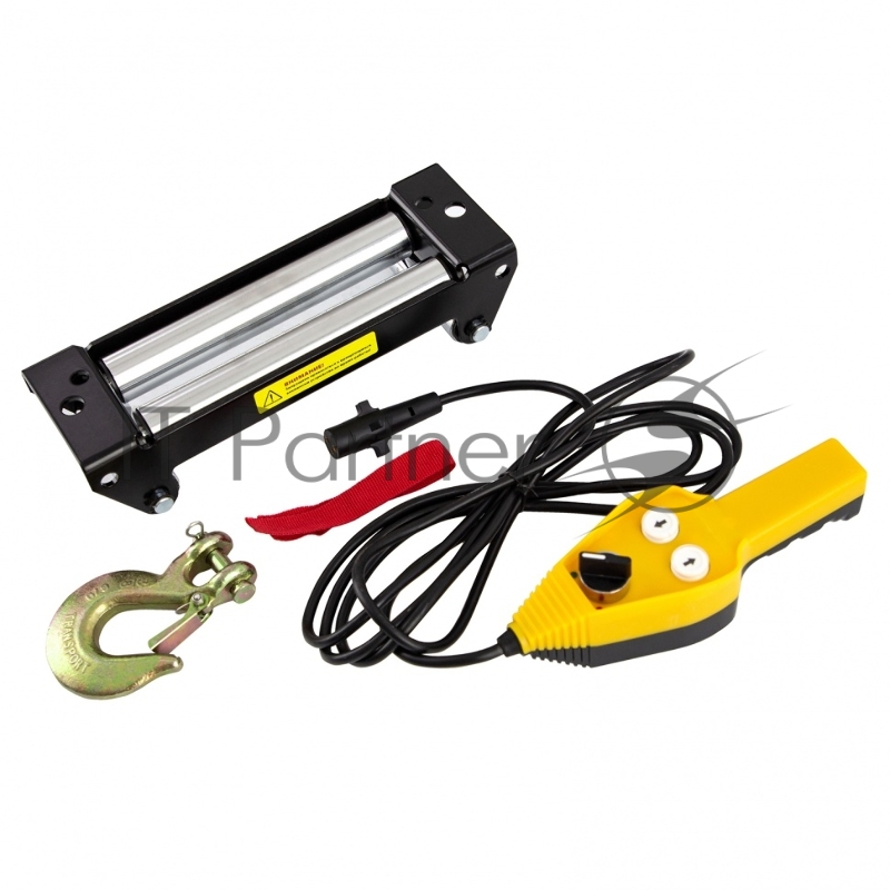 Лебедка автомобильная электрическая LB- 4000, 4,5 т, 3,7 кВт, 12 В// Denzel