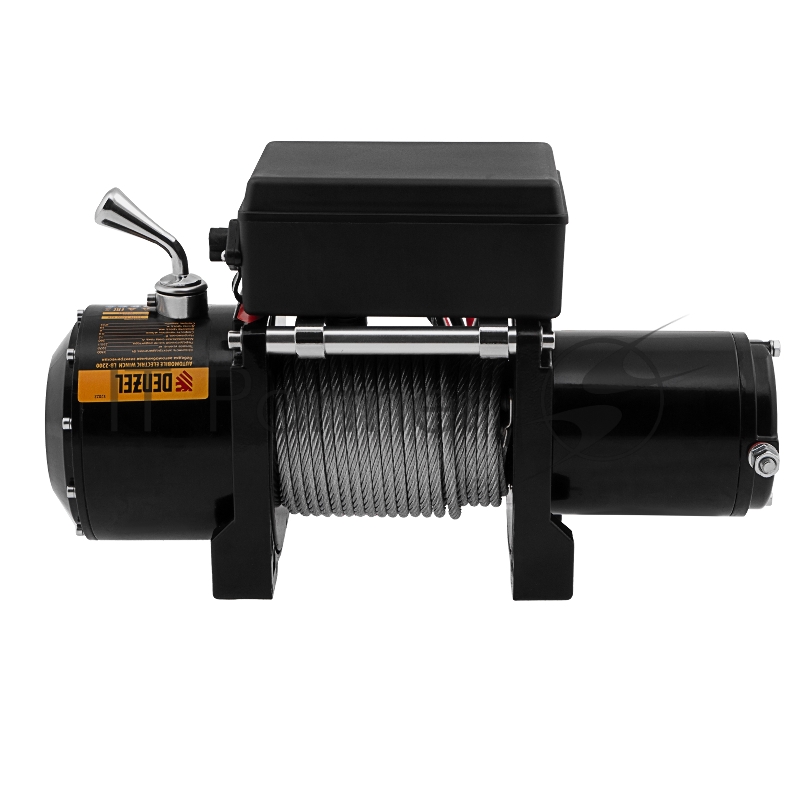 Лебедка автомобильная электрическая LB- 2200, 2,2 т, 3,3 кВт, 12 В// Denzel