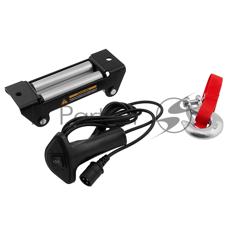 Лебедка автомобильная электрическая LB- 2200, 2,2 т, 3,3 кВт, 12 В// Denzel