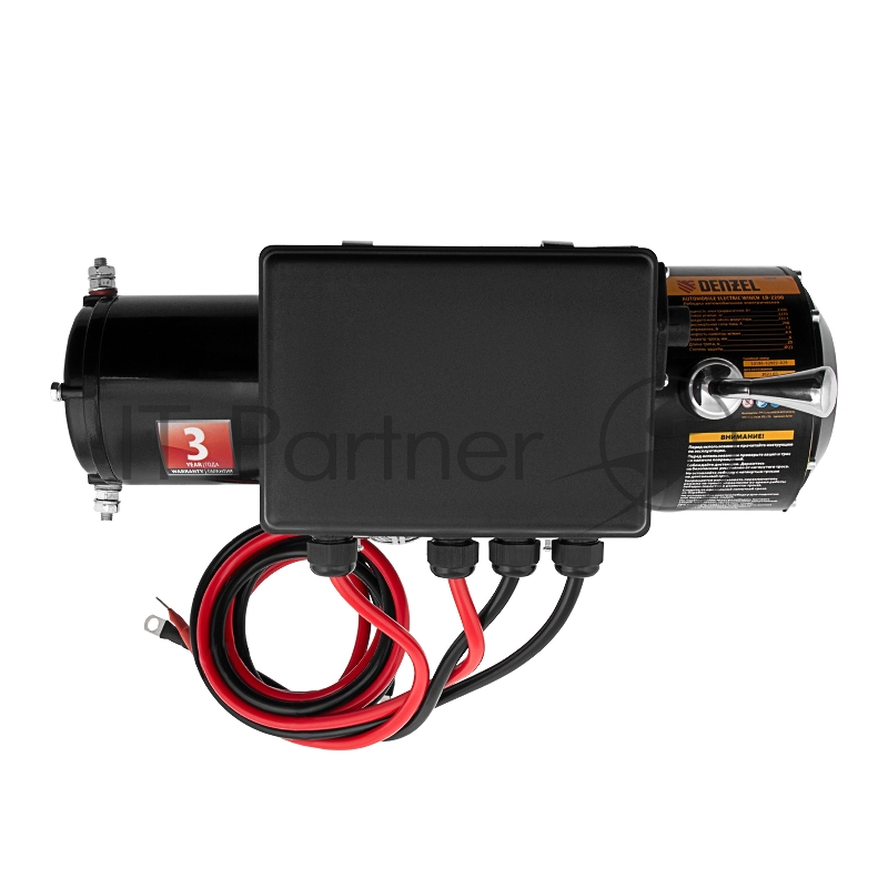 Лебедка автомобильная электрическая LB- 2200, 2,2 т, 3,3 кВт, 12 В// Denzel