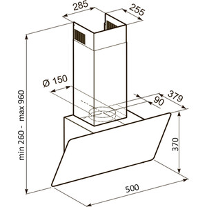 Вытяжка DELONGHI KT-A50 BF