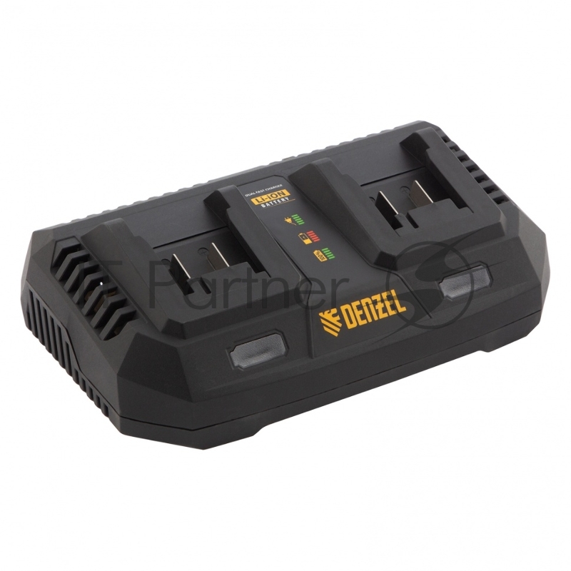 Устройство зарядное для аккумуляторов IBC-18-3.0-2, Li-Ion, 18В, 3,0 А, для двух батарей // Denzel