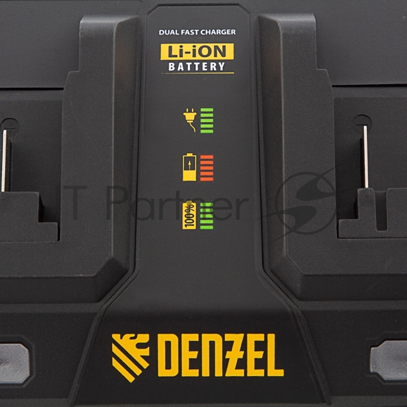 Устройство зарядное для аккумуляторов IBC-18-3.0-2, Li-Ion, 18В, 3,0 А, для двух батарей // Denzel