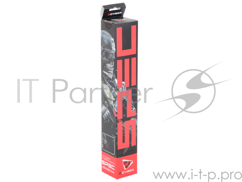 Коврик для мыши QCYBER SPEC, 430x360x4 мм, поверхность: тонкое плетение, основа: натуральный каучук,