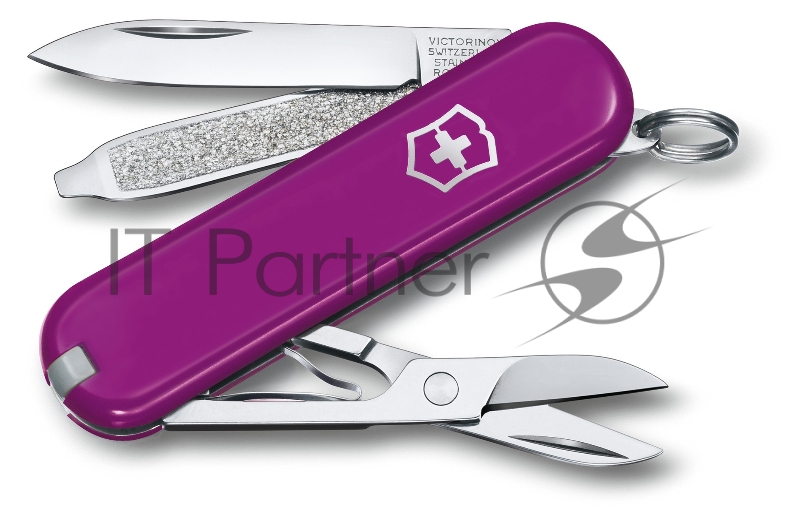 Нож перочинный Victorinox Classic Tasty Grape (0.6223.52G) 58мм 7функц. карт.коробка