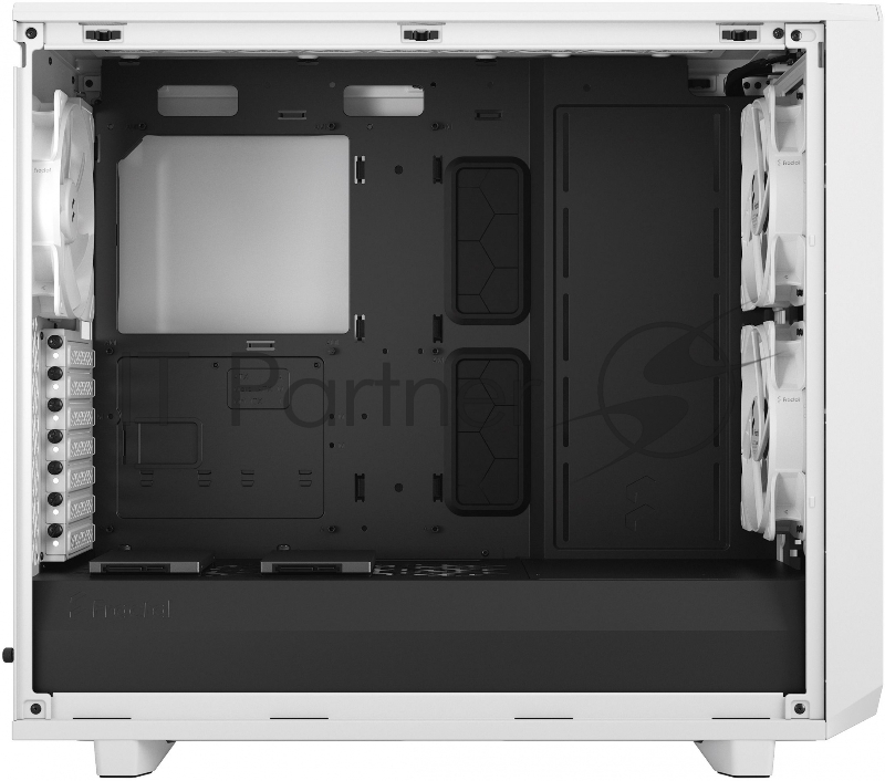 Корпус Fractal Design Meshify 2 Light TG Clear Tint белый без БП ATX 5x120mm 4x140mm 2xUSB3.0 audio bott PSU