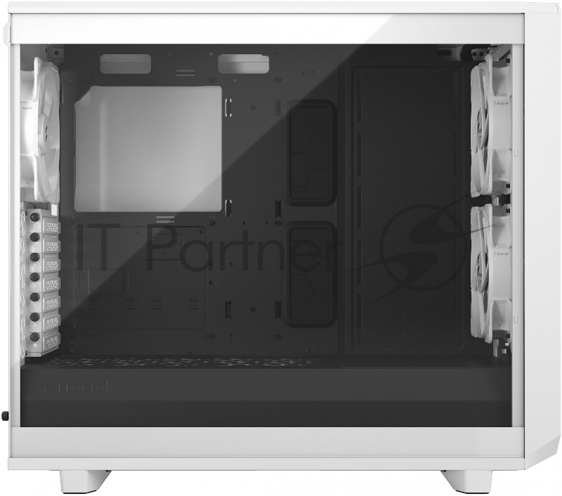 Корпус Fractal Design Meshify 2 Light TG Clear Tint белый без БП ATX 5x120mm 4x140mm 2xUSB3.0 audio bott PSU