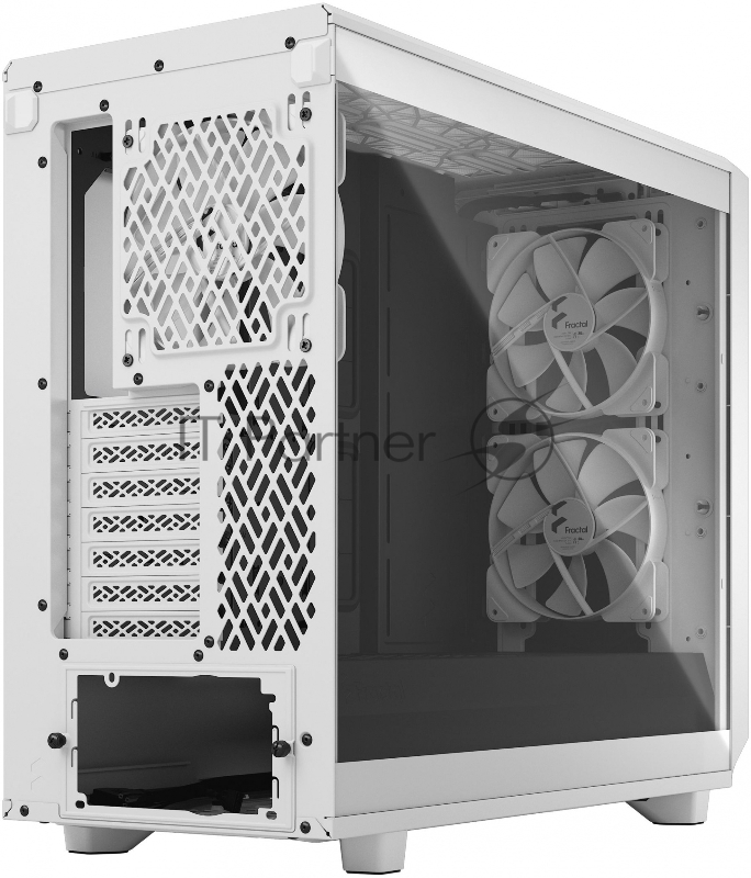 Корпус Fractal Design Meshify 2 Light TG Clear Tint белый без БП ATX 5x120mm 4x140mm 2xUSB3.0 audio bott PSU