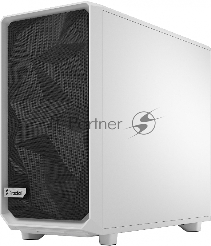 Корпус Fractal Design Meshify 2 Light TG Clear Tint белый без БП ATX 5x120mm 4x140mm 2xUSB3.0 audio bott PSU