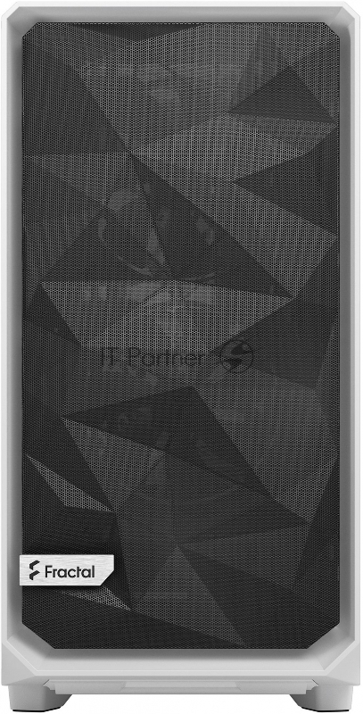 Корпус Fractal Design Meshify 2 Light TG Clear Tint белый без БП ATX 5x120mm 4x140mm 2xUSB3.0 audio bott PSU