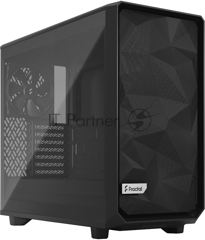 Корпус Fractal Design Meshify 2 Light TG Light Tint черный без БП ATX 5x120mm 4x140mm 2xUSB3.0 audio bott PSU