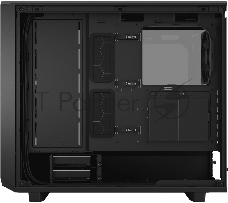 Корпус Fractal Design Meshify 2 Light TG Light Tint черный без БП ATX 5x120mm 4x140mm 2xUSB3.0 audio bott PSU