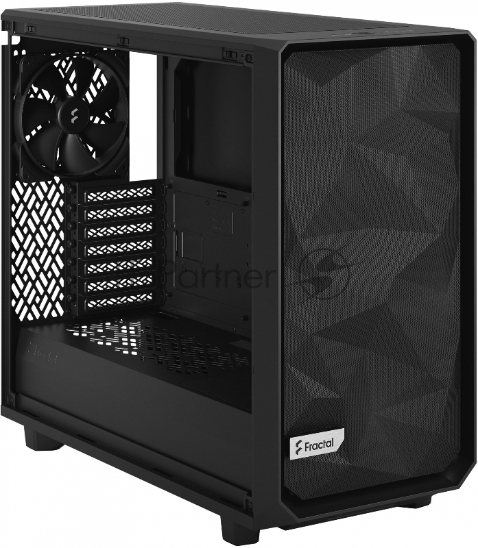 Корпус Fractal Design Meshify 2 Light TG Light Tint черный без БП ATX 5x120mm 4x140mm 2xUSB3.0 audio bott PSU