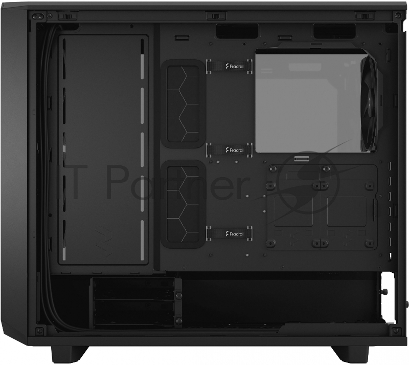 Корпус Fractal Design Meshify 2 Light TG Light Tint черный без БП ATX 5x120mm 4x140mm 2xUSB3.0 audio bott PSU