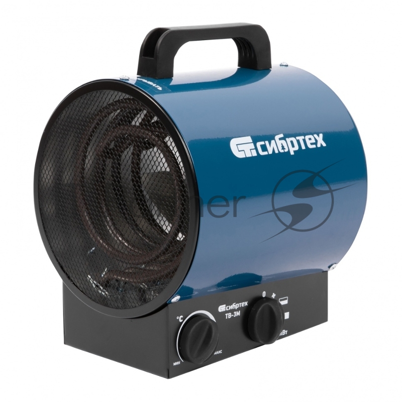 Тепловая пушка ТВ-3М (тепловентилятор), 230 В, 3 реж. вентилятор, 1500/3000 Вт// Сибртех