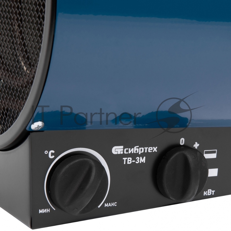 Тепловая пушка ТВ-3М (тепловентилятор), 230 В, 3 реж. вентилятор, 1500/3000 Вт// Сибртех