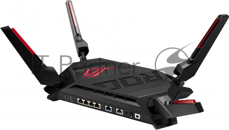 Роутер ASUS ROG GT-AX6000 802.11b/g/n/ac, ax, до 1148 + 4804Мбит/c, 2,4 + 5 гГц, 8 антенн, USB, GBT LAN 90IG0780-MO3B00