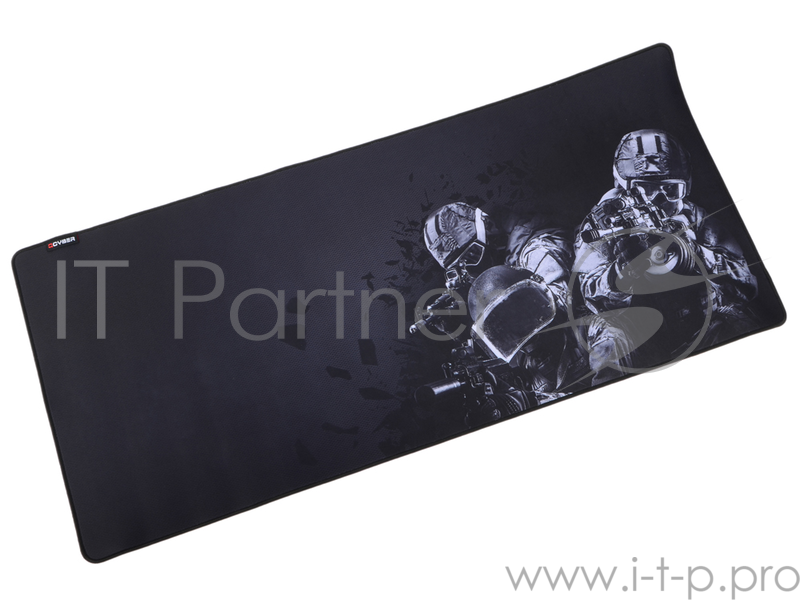 Коврик для мыши QCYBER K.G.B. игровая поверхность, размер 900х400 тонкое плетение, основа: натуральн