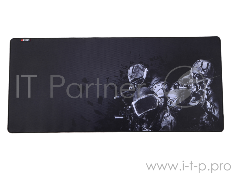 Коврик для мыши QCYBER K.G.B. игровая поверхность, размер 900х400 тонкое плетение, основа: натуральн