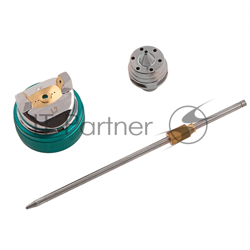 Набор для краскораспылителя AS802HVLP: сопло 1,7мм, игла, чашка// Stels