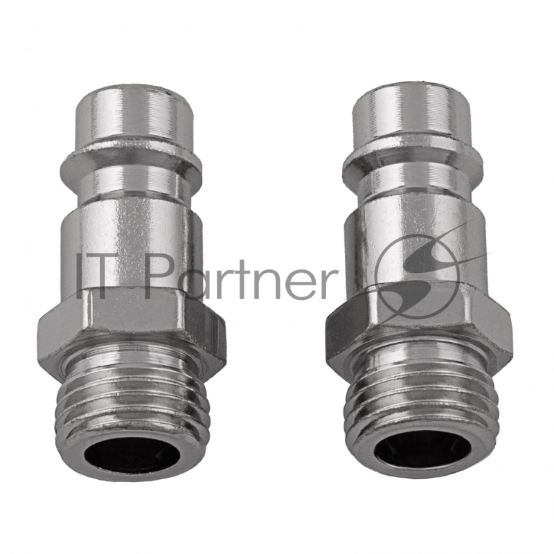 Ниппель универсальный быстросъемный (папа), внешняя резьба 1/4, 2 шт.// Stels
