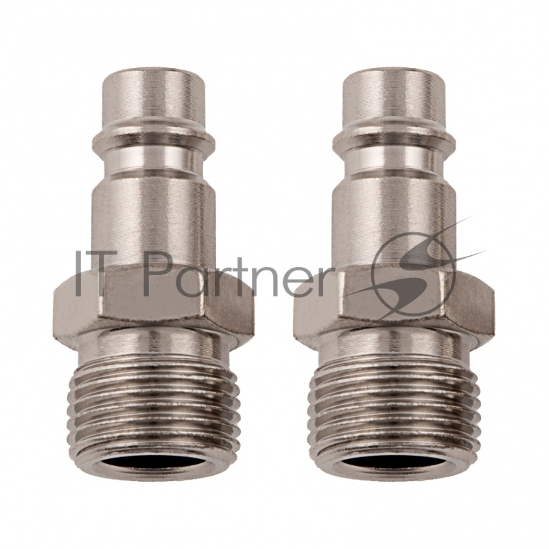 Ниппель универсальный быстросъемный (папа), внешняя резьба 3/8, 2 шт.// Stels