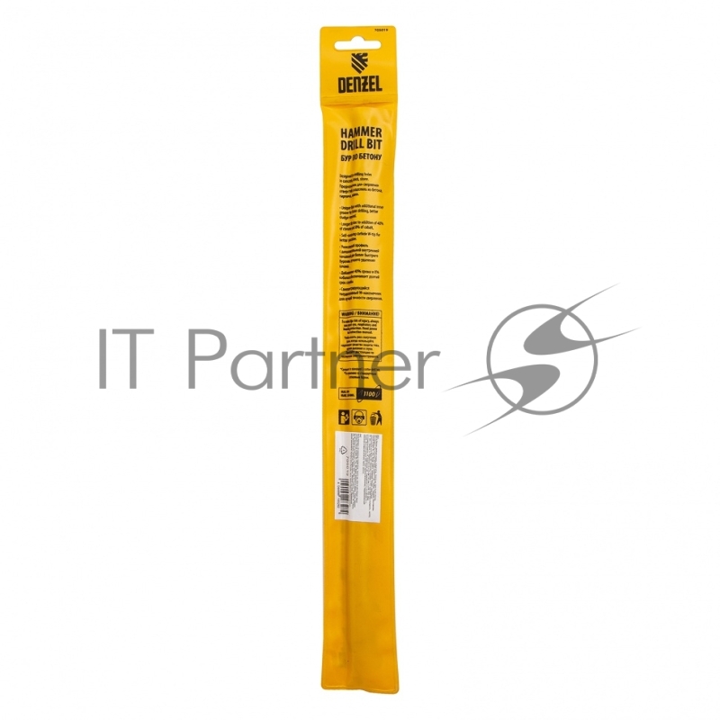 Бур по бетону, двойная спираль, Cobalt W-tip, 10x310 мм, SDS PLUS// Denzel