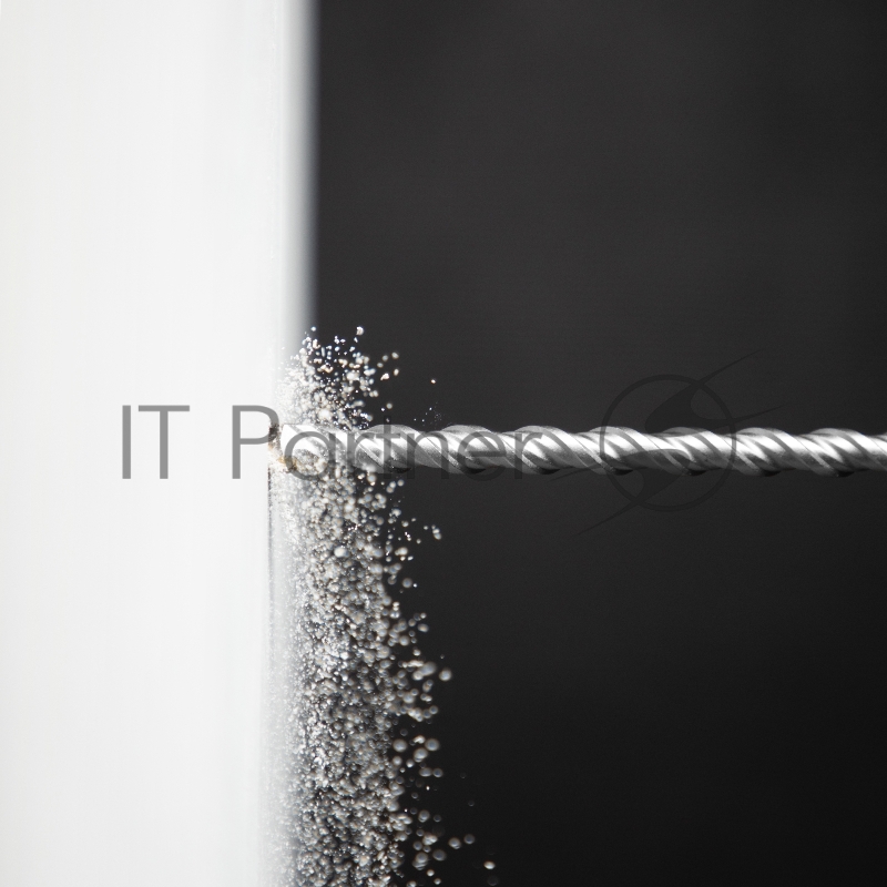 Бур по бетону, двойная спираль, Cobalt W-tip, 10x460 мм, SDS PLUS// Denzel