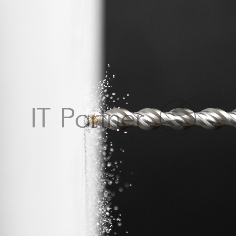 Бур по бетону, двойная спираль, Cobalt W-tip, 12x210 мм, SDS PLUS// Denzel