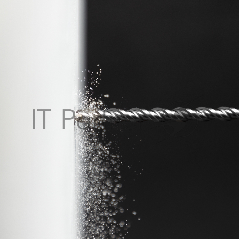 Бур по бетону, двойная спираль, Cobalt W-tip, 12x600 мм, SDS PLUS// Denzel