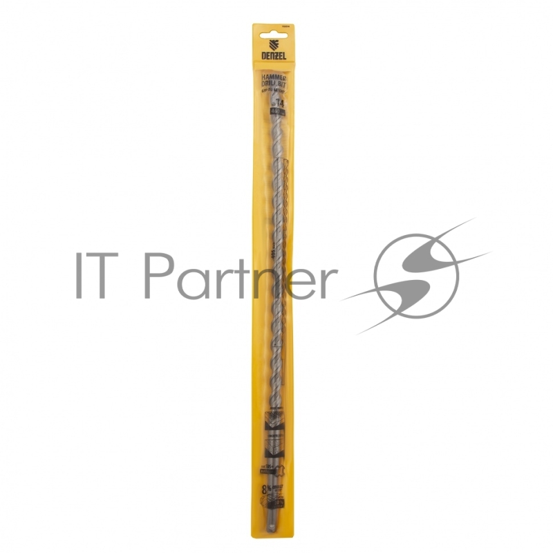 Бур по бетону, двойная спираль, Cobalt W-tip, 14x460 мм, SDS PLUS// Denzel