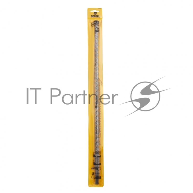 Бур по бетону, двойная спираль, Cobalt W-tip, 14x600 мм, SDS PLUS// Denzel