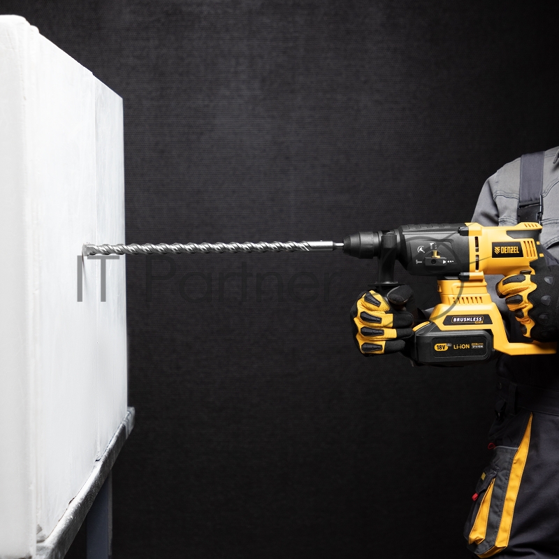 Бур по бетону, двойная спираль, Cobalt W-tip, 18x460 мм, SDS PLUS// Denzel