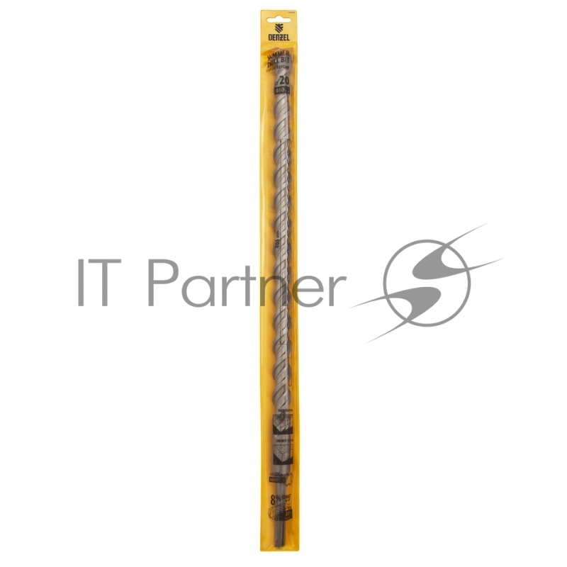 Бур по бетону, двойная спираль, Cobalt W-tip, 20x460 мм, SDS PLUS// Denzel