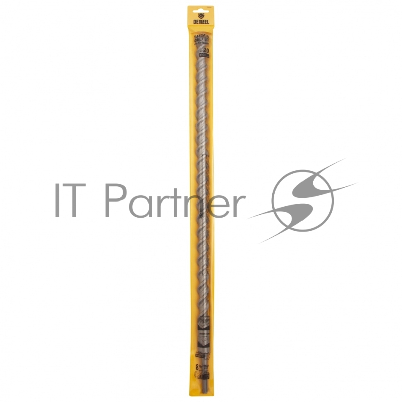 Бур по бетону, двойная спираль, Cobalt W-tip, 20x600 мм, SDS PLUS// Denzel
