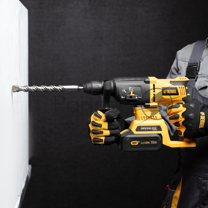 Бур по бетону, двойная спираль, Cobalt W-tip, 22x260 мм, SDS PLUS// Denzel