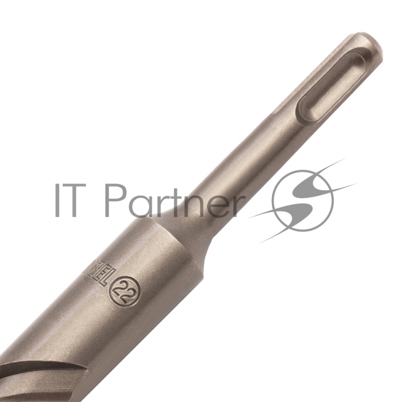 Бур по бетону, двойная спираль, Cobalt W-tip, 22x460 мм, SDS PLUS// Denzel