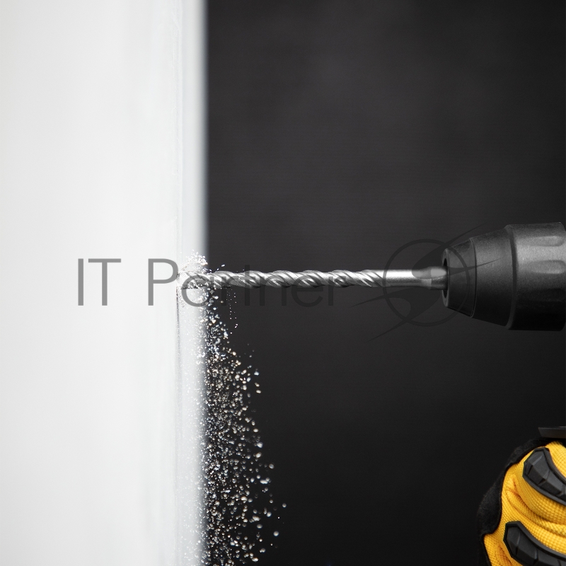 Бур по бетону, двойная спираль, Cobalt W-tip, 8x160 мм, SDS PLUS// Denzel