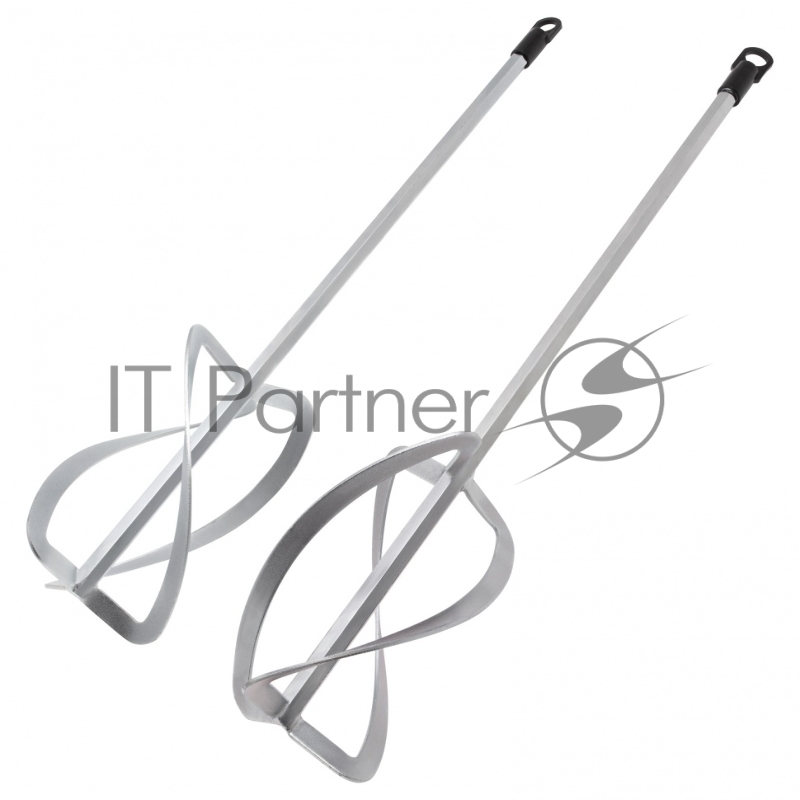 Комплект насадок для строительного миксера, 2шт., 220х560 мм, оцинкованные, хвостовик HEX13// Denzel