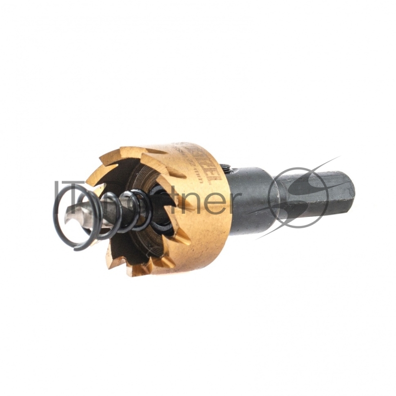 Коронка по металлу HSS, 22 мм, нитридтитановое покрытие //Denzel