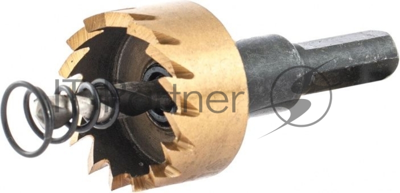 Коронка по металлу HSS, 26 мм, нитридтитановое покрытие //Denzel