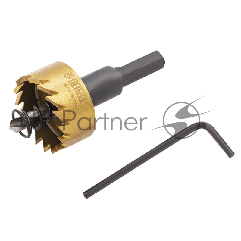 Коронка по металлу HSS, 29 мм, нитридтитановое покрытие //Denzel