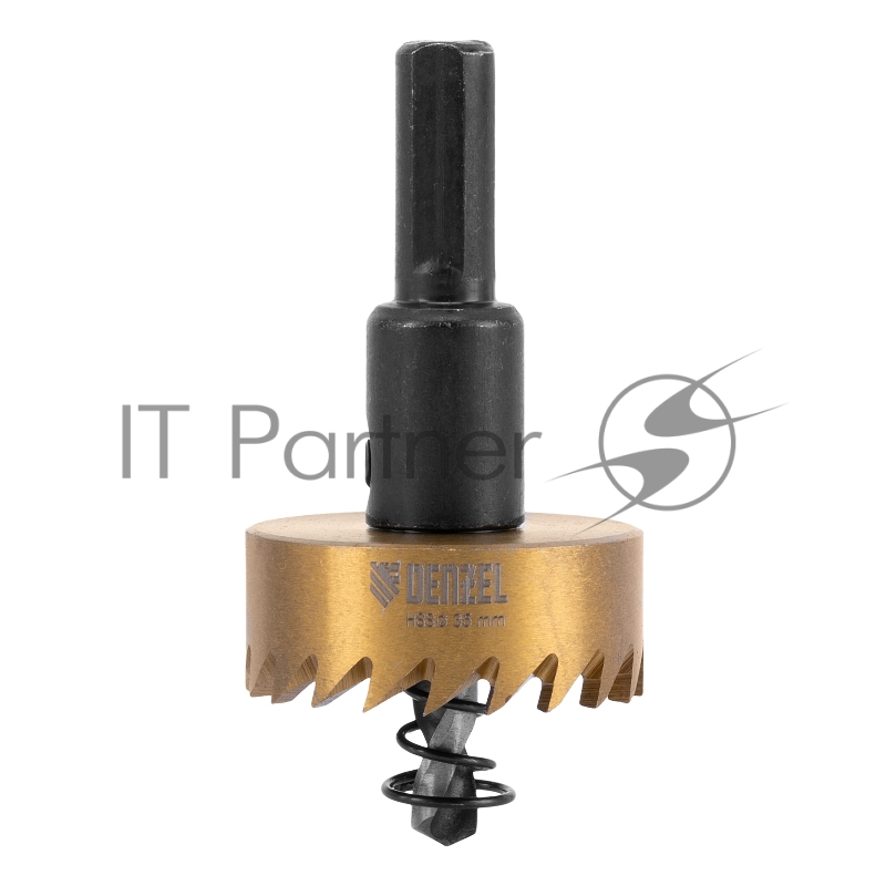 Коронка по металлу HSS, 35 мм, нитридтитановое покрытие //Denzel