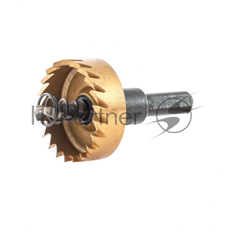 Коронка по металлу HSS, 38 мм, нитридтитановое покрытие //Denzel