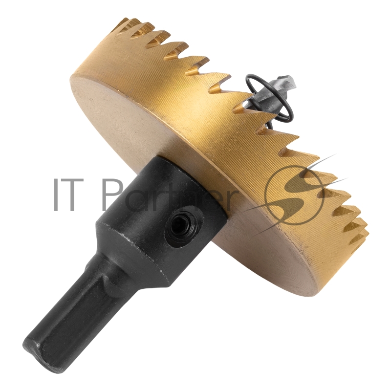 Коронка по металлу HSS, 60 мм, нитридтитановое покрытие //Denzel