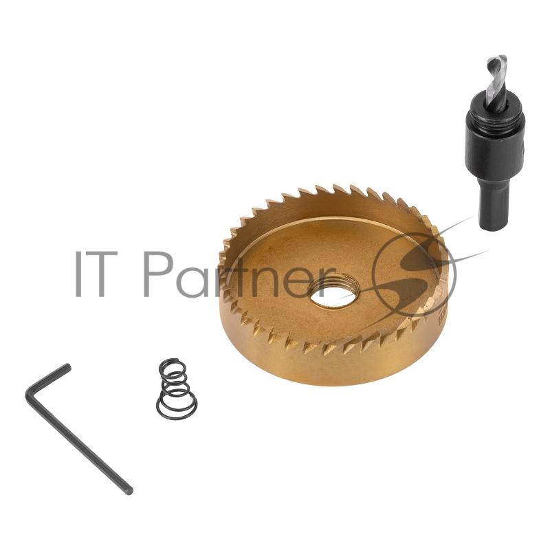 Коронка по металлу HSS, 68 мм, нитридтитановое покрытие //Denzel