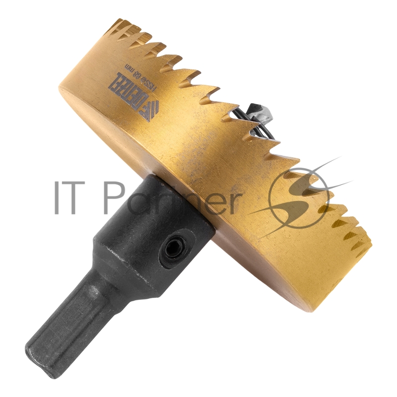 Коронка по металлу HSS, 68 мм, нитридтитановое покрытие //Denzel