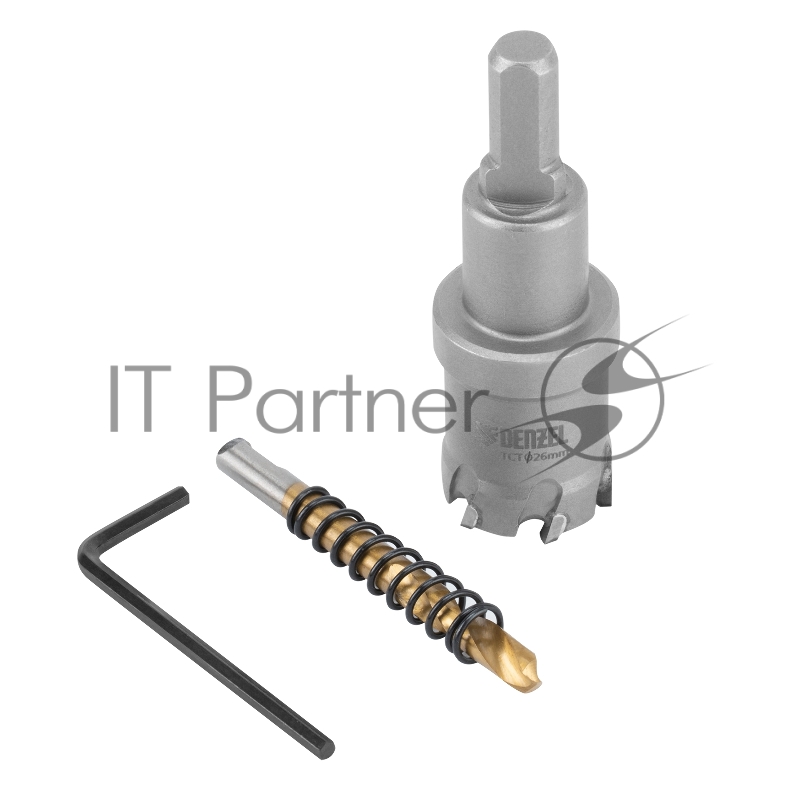 Коронка по металлу твердосплавная, 26 мм //Denzel