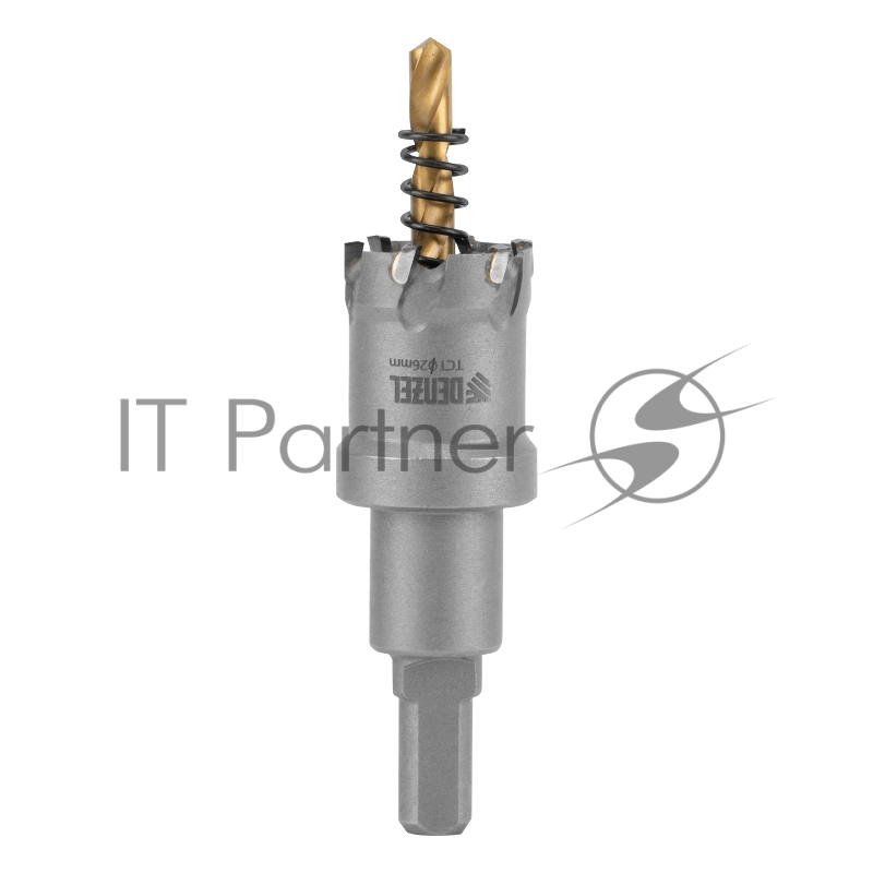 Коронка по металлу твердосплавная, 26 мм //Denzel